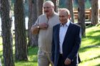 Prezidenti Běloruska a Ruska Alexandr Lukašenko a Vladimir Putin, snímek z července 2024