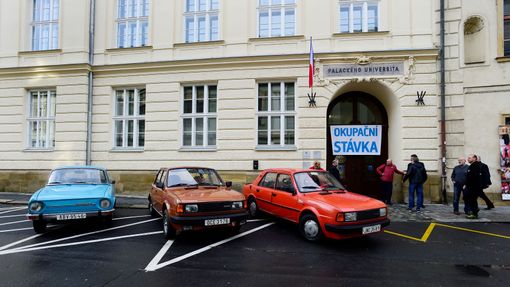 Okupační stávka v Olomouci připomněla události roku 1989.