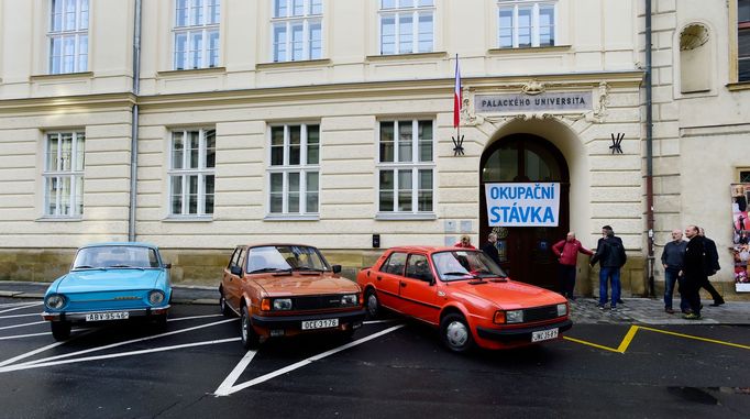 Okupační stávka v Olomouci připomněla události roku 1989.