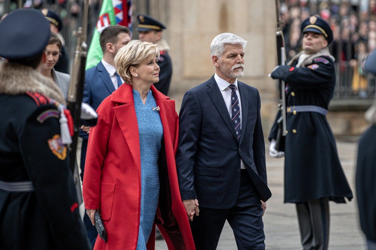 Eva Pavlová a Petr Pavel inaugurace, žena