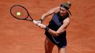 Petra Kvitová v zápase prvního kola French Open 2021