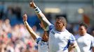 Samoa's Sakaria Taulafo (C) celebrates their victory at the end of the match Action Images via Reuters / Peter Cziborra Livepic