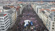 demonstrace Praha, 11.3., Česko proti bídě