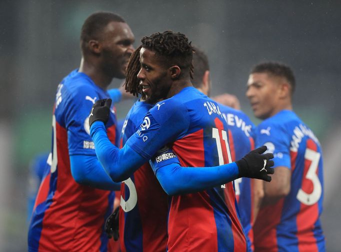 11. kolo anglické Premier League 2020/21, West Bromwich - Crystal Palace: Radost fotbalistů Crystal Palace.