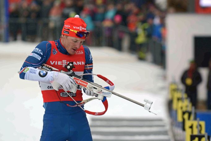 Biatlon, exhibiční supersprinty v Břízkách 2018: Ondřej Moravec