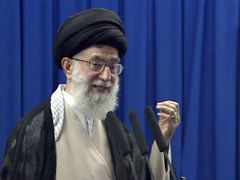 Nejvyšší duchovní vůdce Íránu ajatolláh Alí Chameneí.