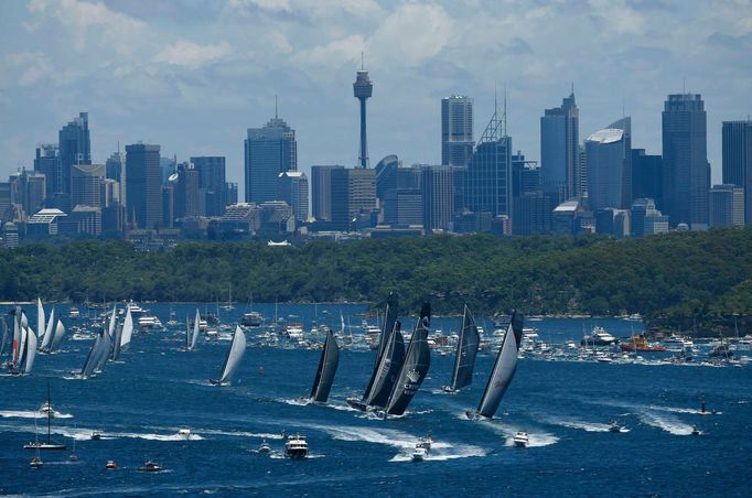 Jachting: start závodu Sydney - Hobart 2013