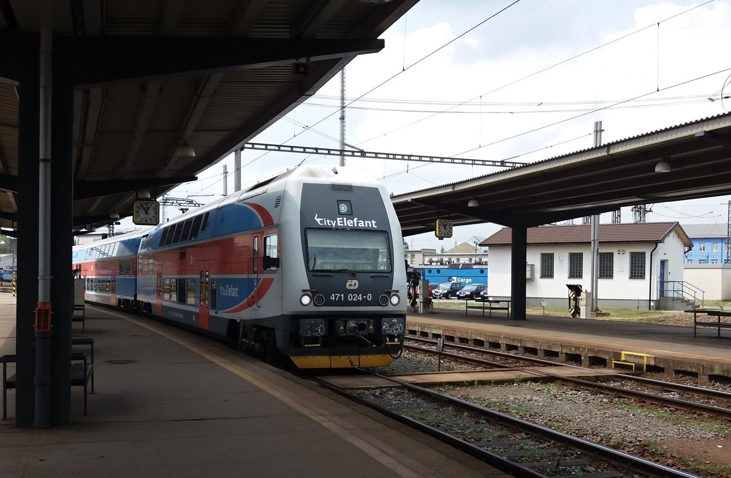 České dráhy, příměstský vlak, železnice, City Elefant, Ostrava hlavní nádraží