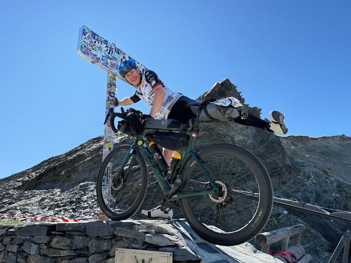Daniel Polman při Ultra Tour 2025 (Tourmalet)