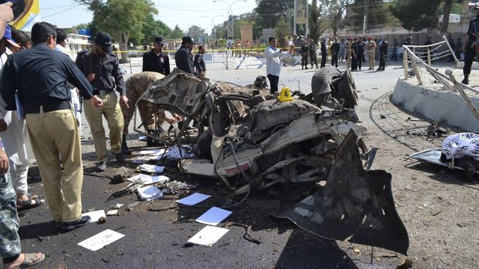 Teroristický útok v pákistánské Kvétě.