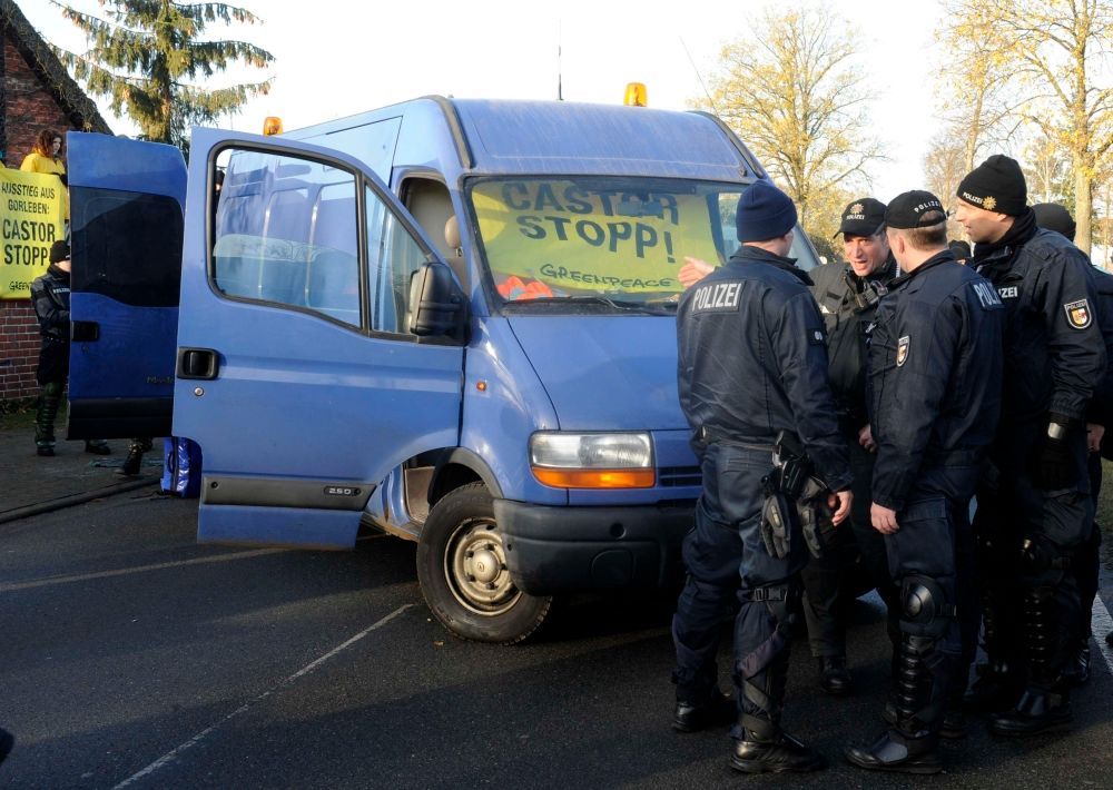 Blokáda transportu s jaderným palivem