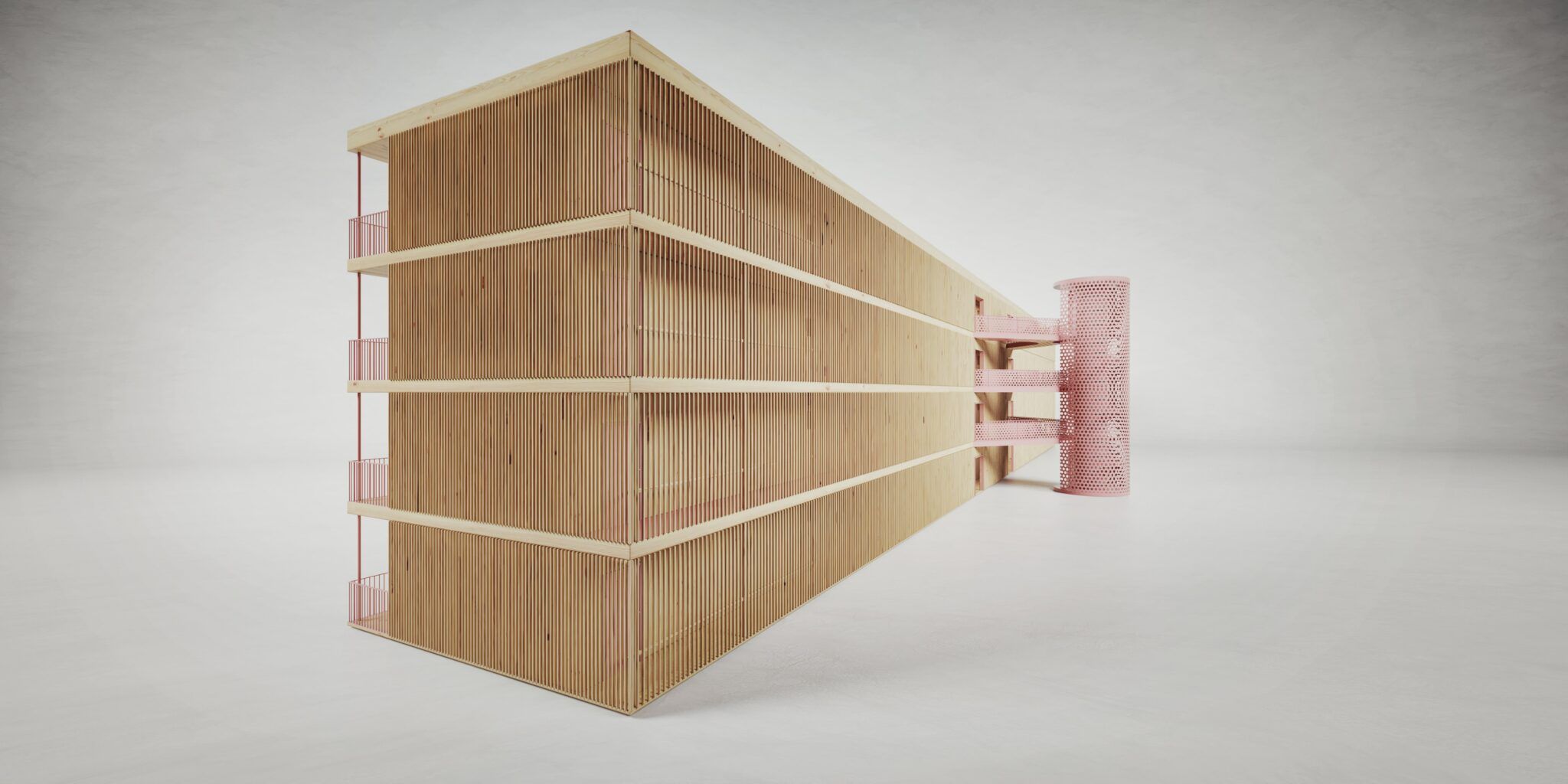 dřevěná bytovka, nedostupné bydlení, projekt, rodiny, architektura, design