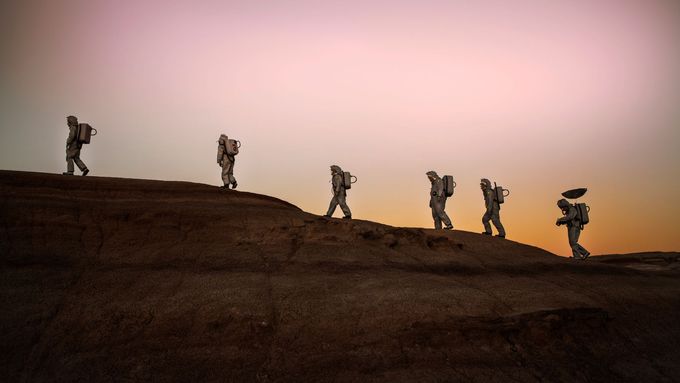 Tvůrci získali povolení natáčet na "marsovské" základně uprostřed pouště.
