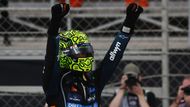 Lando Norris z McLarenu slaví titul mistra světa F1 2025