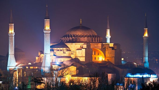 Turecko - Istanbul, chrám Boží Moudrosti (Hagia Sophia)