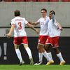 Radost hráčů Malty v zápase kvalifikace MS 2022 Slovensko - Malta