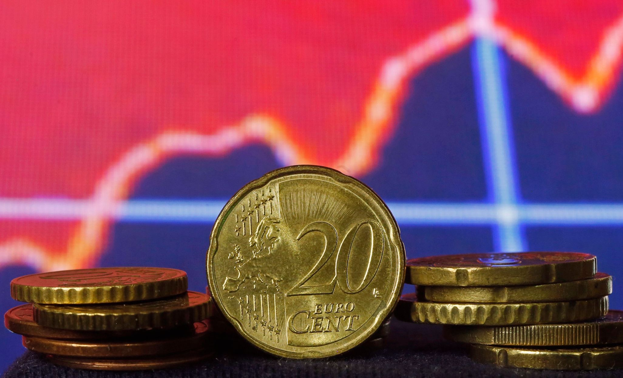 Euro cent mince peníze finanční trhy eurozóna