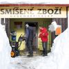 Sníh v Tanvaldu i jinde