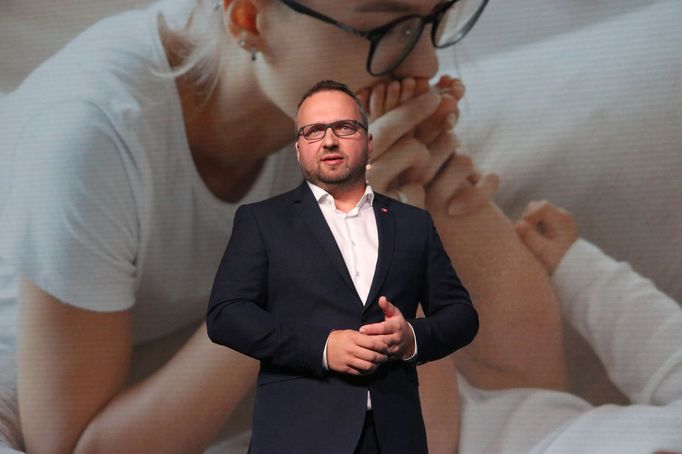 Předseda KDU-ČSL Marian Jurečka na programové konferenci strany v říjnu roku 2023