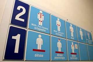 Dětské oddělení polikliniky Kartouzská v Praze.