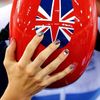 Britská dráhová cyklistka Laura Trottová, nehty na olympijských hrách v Londýně 2012