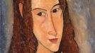 Amedeo Modigliani: Dívka s červenými vlasy, 1918.