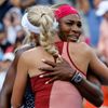 Serena Williamsová a Caroline Wozniacká ve finále US Open
