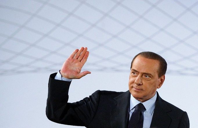 Berlusconi na dvoudenní návštěvě Říma - 23. února 2011.