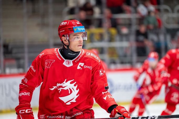 Třinecký obránce Patrik Koch