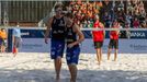 Ondřej Perušič a David Schweiner ve finále turnaje v plážovém volejbale v Ostravě 2021