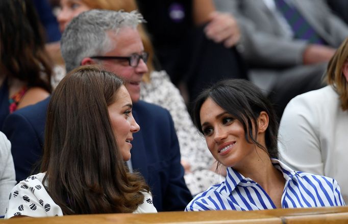 Wimbledon 2018 (Catherine, vévodkyně z Cambridge, Meghan Markle, vévodkyně ze Sussexu)