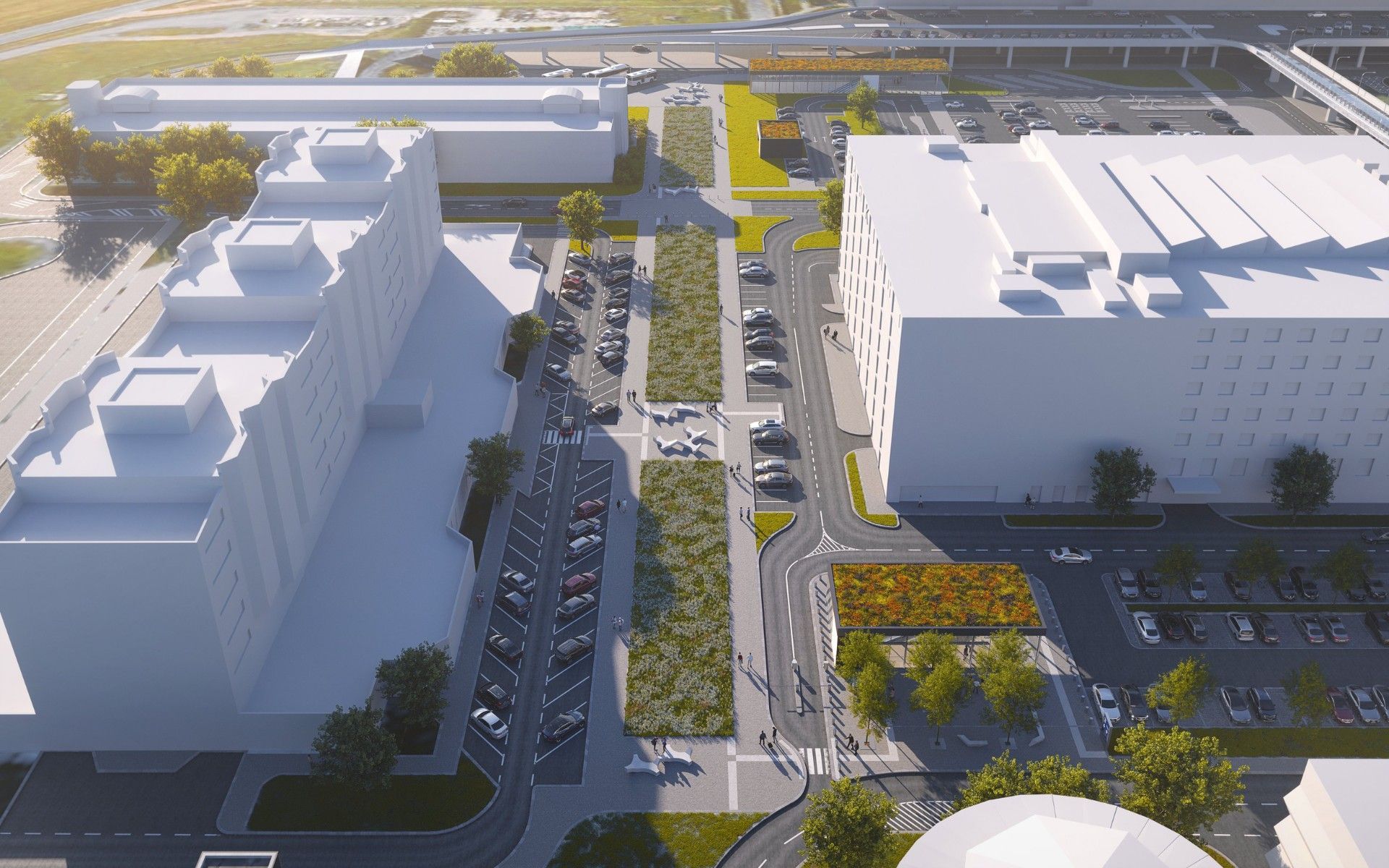 letiště václava havla, letiště, doprava, vlak, stavba