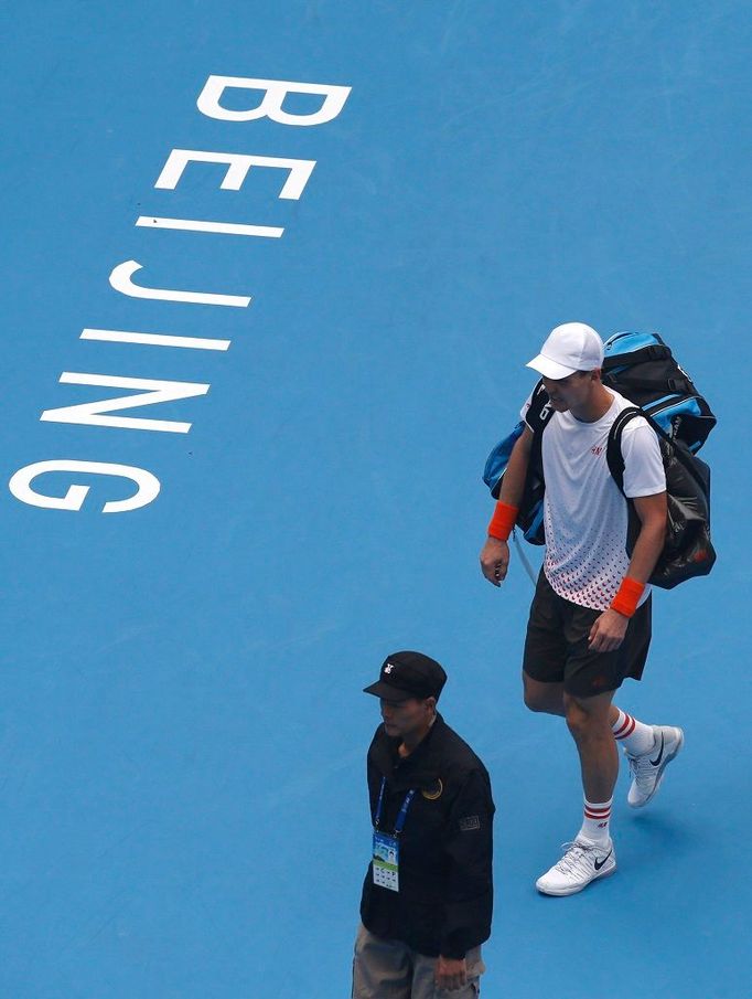 Tomáš Berdych na tenisovém turnaji v Pekingu