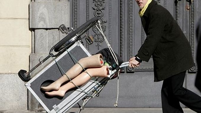 Turínský pouliční bavič