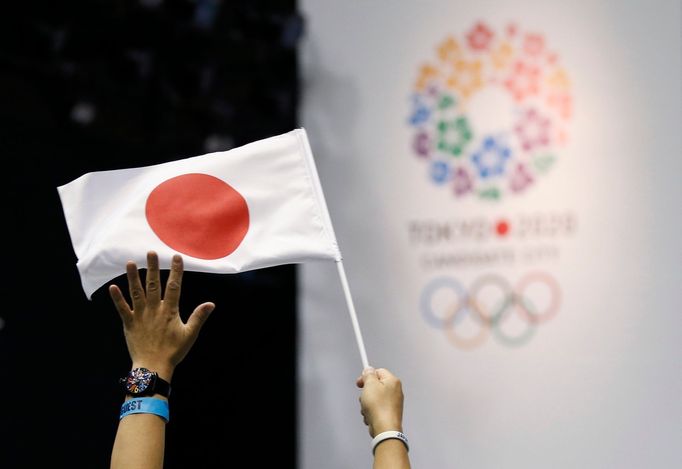 Japonská vlajka při volbě pořadatele LOH 2020