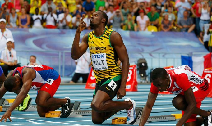 MS v atletice 2013, 100 m - rozběh: Usain Bolt