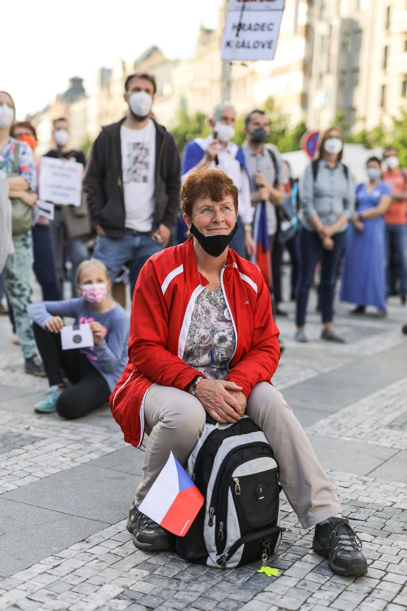 Demonstrace a pochod Milion chvilek pro demokracii, protest, Marie Benešová
