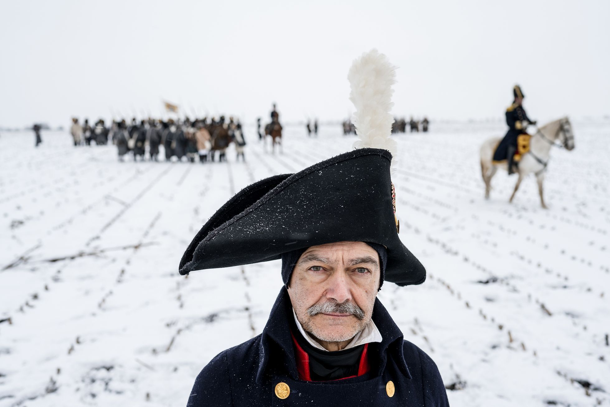 Napoleon, Slavkov, bitva rekonstrukce, 2023, voják, vojáci, Magazín