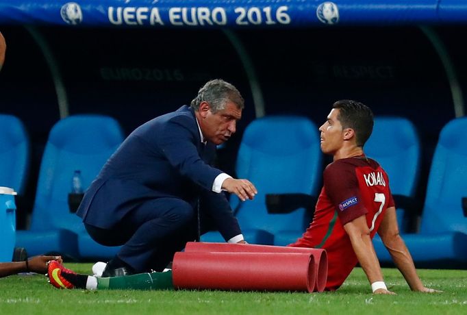 Euro 2016, Polsko-Portugalsko: trenér Fernando Santos a  Cristiano Ronaldo