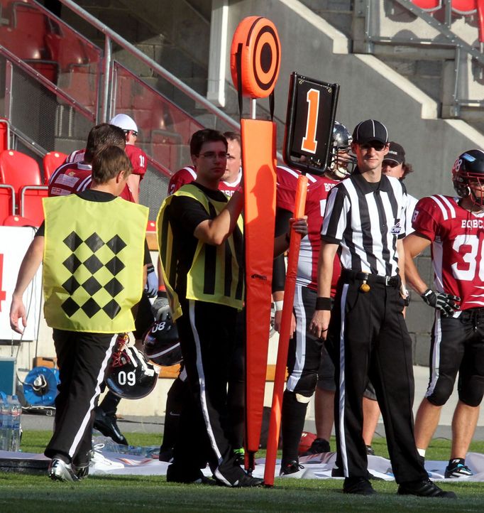 Americký fotbal, finále ČLAF: Prague Black Panthers - Příbram Bobcats