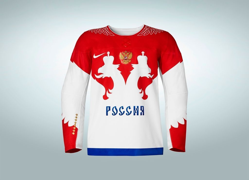 Ruské dresy pro olympiádu v Soči 2014