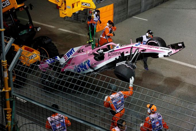 F1, VC Singapuru 2018: Esteban Ocon, Force India