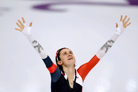 Martina Sáblíková v závodě na 5000 m na ZOH 2018