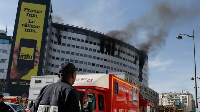Požár francouzského rádia