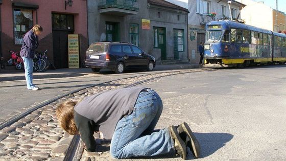 Šotouška v akci. Záběr to bude pěkný, což o to, jen včas uhnout...