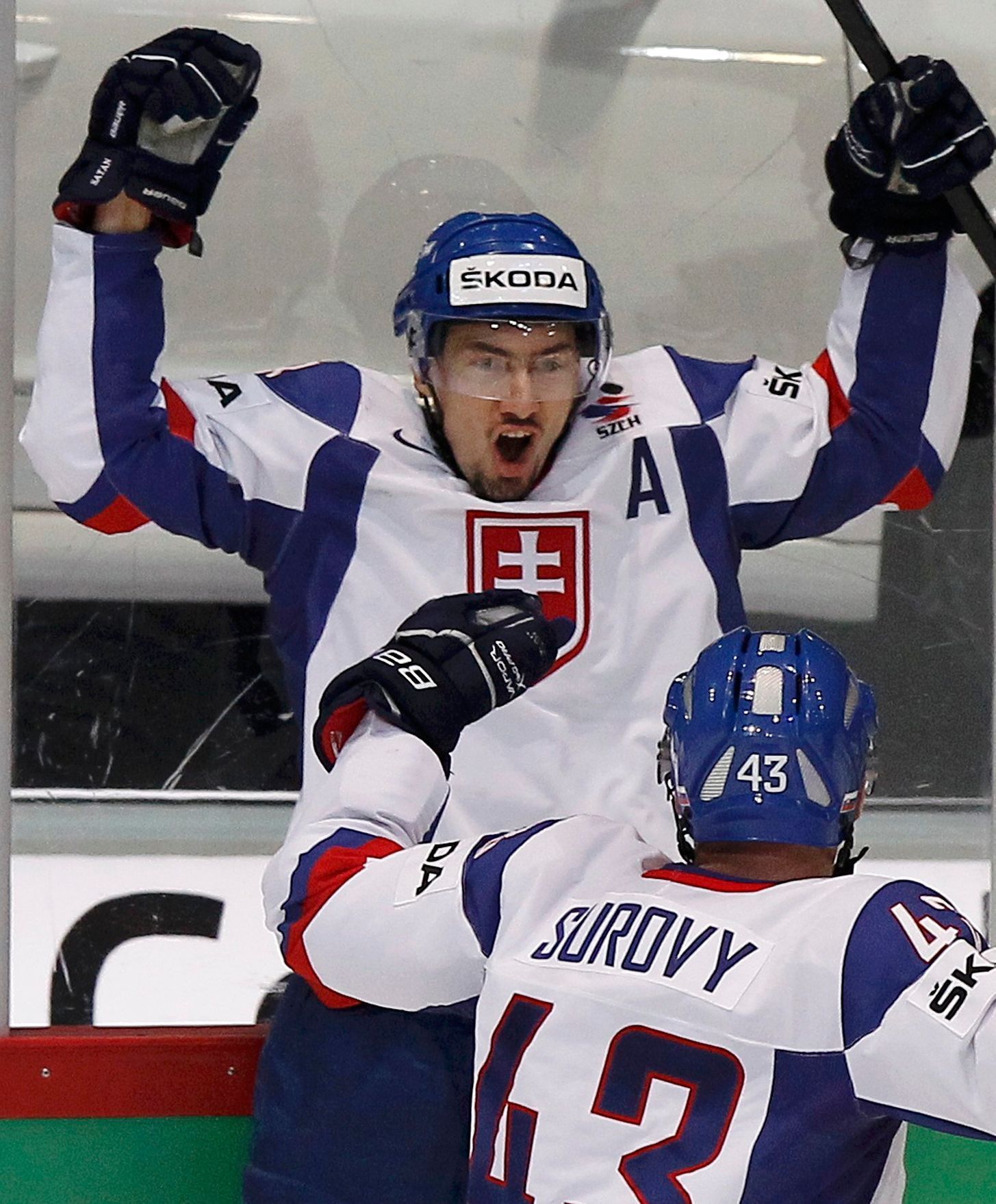 Šatan slaví gól v zápase Kanada - Slovensko