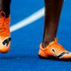 Nohy Usaina Bolta po rozbězích na MS v Berlíně