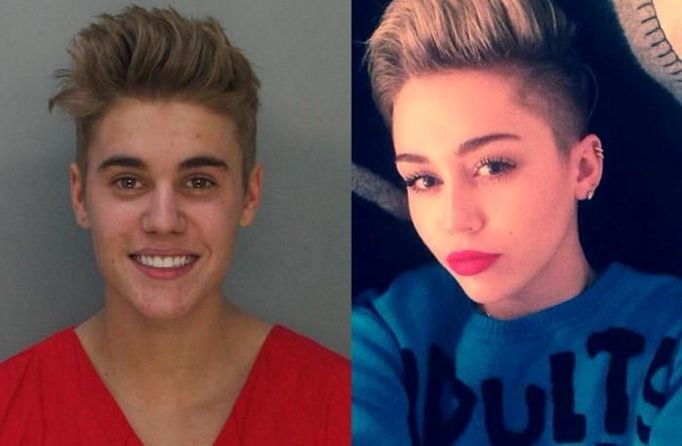 Justin Bieber, Miley Cyrus