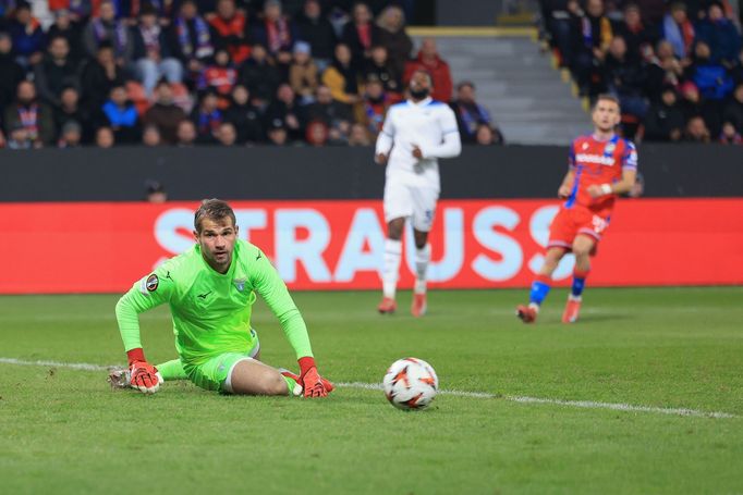 Ivan Provedel v zápase EL Viktora Plzeň - Lazio