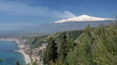 Sopka Etna v Itálii